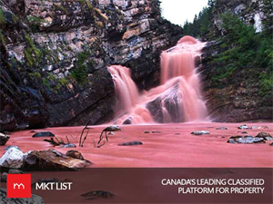 It’s Not an Illusion, Canada Has an Incredible Pink Waterfall!